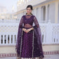 Dola Silk Meena Weaving Lehenga Set with Dupatta