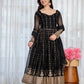 Zari Sequin Anarkali Gown
