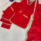 Blush Pink Satin Silk Kurta Salwar Set for Festive and Wedding Wear