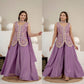 Lilac Sequin Embroidered Sharara Set