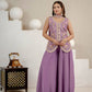 Lilac Sequin Embroidered Sharara Set