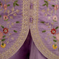 Lilac Sequin Embroidered Sharara Set