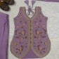 Lilac Sequin Embroidered Sharara Set