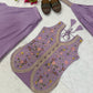 Lilac Sequin Embroidered Sharara Set