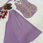 Lilac Sequin Embroidered Sharara Set
