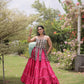 Kutchi Patchwork Tiered Lehenga