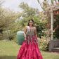 Kutchi Patchwork Tiered Lehenga
