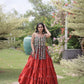 Kutchi Patchwork Tiered Lehenga