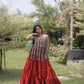 Kutchi Patchwork Tiered Lehenga