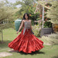 Kutchi Patchwork Tiered Lehenga