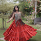 Kutchi Patchwork Tiered Lehenga