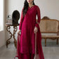 Designer Faux Georgette Embroidered Suit Set