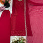 Designer Faux Georgette Embroidered Suit Set