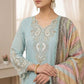 Sequin Paisley Scalloped Kurti Set