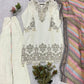 Sequin Paisley Scalloped Kurti Set