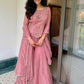 Dusty Rose Sequin Sharara Set