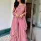 Dusty Rose Sequin Sharara Set