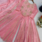 Dusty Rose Sequin Sharara Set