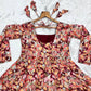 Multi-Color Muslin Embroidered Anarkali Suit with Dupatta