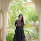 Kora Cotton Gota Patti Anarkali