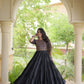 Kora Cotton Gota Patti Anarkali