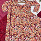 Multi-Color Muslin Embroidered Anarkali Suit with Dupatta
