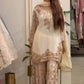 Sequin Floral Embroidered Sharara Set