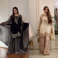 Sequin Floral Embroidered Sharara Set