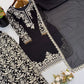 Sequin Floral Embroidered Sharara Set