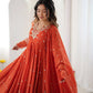 Mirror Sequin Embroidered Anarkali