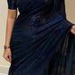 Floral Beaded Silk Saree