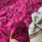 Floral Beaded Silk Saree