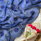 Floral Beaded Silk Saree