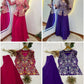 Sequin Paisley Peplum Sharara Set