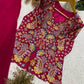 Sequin Paisley Peplum Sharara Set
