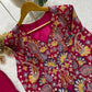 Sequin Paisley Peplum Sharara Set