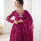 Mirror Sequin Embroidered Anarkali
