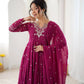 Mirror Sequin Embroidered Anarkali
