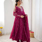 Mirror Sequin Embroidered Anarkali