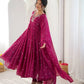 Mirror Sequin Embroidered Anarkali