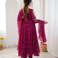 Mirror Sequin Embroidered Anarkali
