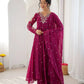 Mirror Sequin Embroidered Anarkali