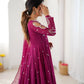 Mirror Sequin Embroidered Anarkali