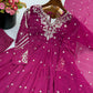 Mirror Sequin Embroidered Anarkali