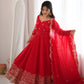 Scarlet Sequin Embroidered Anarkali Set
