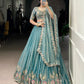 Zari Shimmer Embroidered Lehenga Set with Dupatta