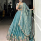 Zari Shimmer Embroidered Lehenga Set with Dupatta