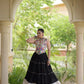 Rayon Kutchi Embroidered Lehenga Set