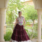 Rayon Kutchi Embroidered Lehenga Set