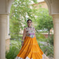 Rayon Kutchi Embroidered Lehenga Set